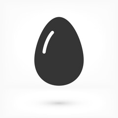 an egg icon vector. lorem ipsum Flat Design JPG