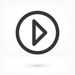 Play Video vector icon. lorem ipsum Flat Design JPG