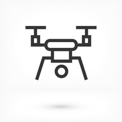 quadrocopter 10 bond icon design vector graphic