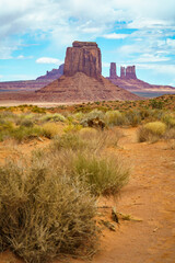 the scenic drive in the monument valley, usa