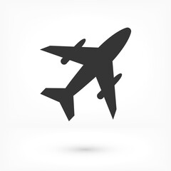Airplane Icon. Airplane Vector, Sign and Symbol for Design, Presentation, Website or Apps Elements.
