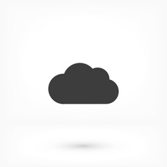 Download vector icon, cloud storage symbol. Modern, simple flat vector illustration of website or mobile application.