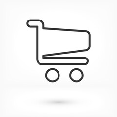  Shopping Cart vector Icon. Vector shopping cart vector Icon. Shopping cart illustration for web, mobile apps vector Icon.