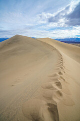 mesquite flat sand dunes in death valley national park in california, usa