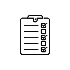 Checklist icon flat vector design