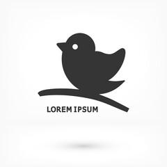 Set of bird flying vector icon silhouettes. Eagle, falcon, hawk , vector icon  dove, swallow, raven,  vector icon  swift and others.