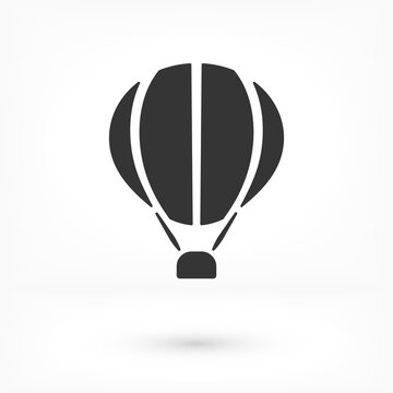 Balloon icon isolated. Modern simple flat balun birthday sign. Celebration, internet concept. Web buttons, mobile applications.