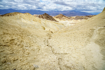 hikink the golden canyon - gower gulch circuit in death valley, california, usa