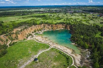 Old quarry, turquoise water
