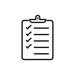 Checklist icon flat vector design