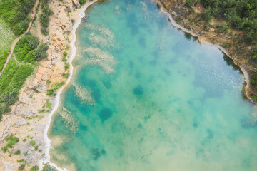 Old quarry, turquoise water