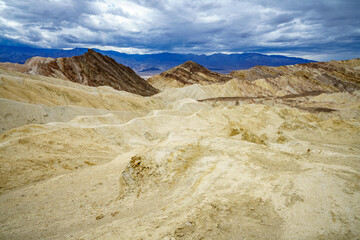 hikink the golden canyon - gower gulch circuit in death valley, california, usa