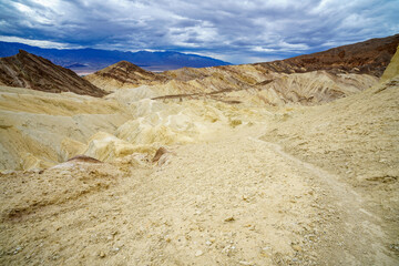 hikink the golden canyon - gower gulch circuit in death valley, california, usa
