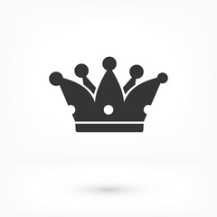 Crown Icon in trendy flat style isolated on grey background. Crown symbol for your web site design, logo, app, UI. Vector illustration