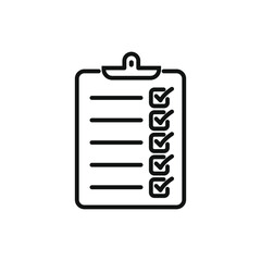 Checklist icon flat vector design