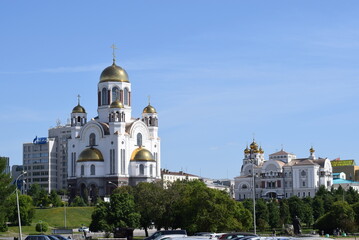 Fototapeta na wymiar urban landscape of the city of Yekaterinburg 