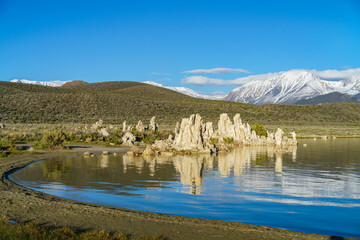 south tufa at the mono lake in california, usa