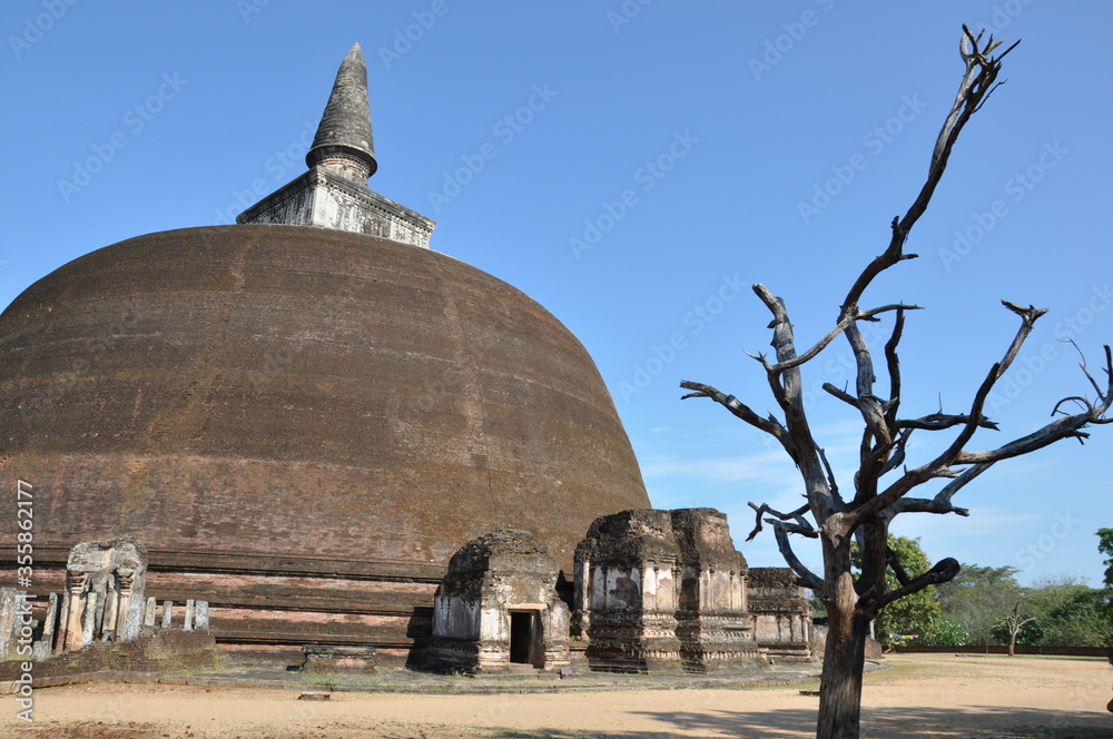 Wall mural rankoth vehera stupa in polonnaruwa sri lanka