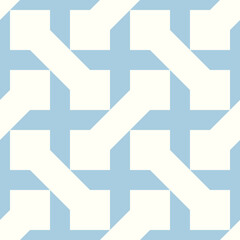 Iranian ornament. Arabic mosaic background. Manji wallpaper. Ethnical folk image. Sayagata motif. Ancient arabesque tiles. Digital paper, web design, textile print, backdrop. Seamless vector art work.