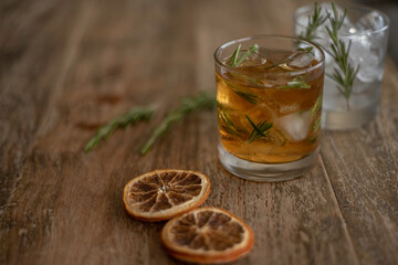 Rosemary and Orange Ice Tea. 