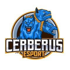 Cerberus Mascot Logo. Perfect for esport gaming, twitch, streamer, t-shirt/apparel, merchandise, etc