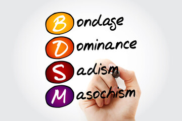 BDSM - Bondage, Dominance, Sadism, Masochism, concept background