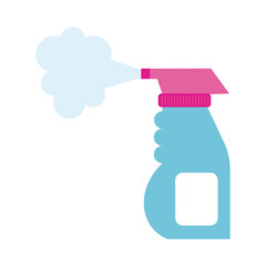 disinfectant spray bottle product flat style