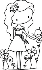 cartoon beautiful girls 