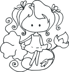 cartoon beautiful girls 