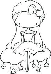 cartoon beautiful girls 