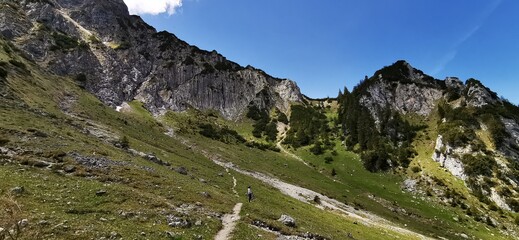 Ausflug in die Alpen bei sch&ouml;nstem Wetter - Alpenpanorama
