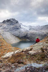 Mountain lake - Lofoten - Norway