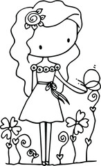cartoon beautiful girls 