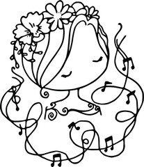 cartoon beautiful girls 