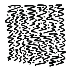 Hand-drawn black and white pattern of crooked torn lines.