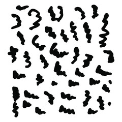 Hand-drawn black and white grunge style pattern.