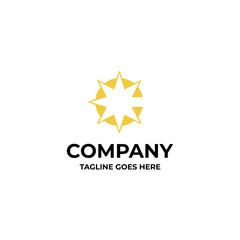 C star logo icon vector template