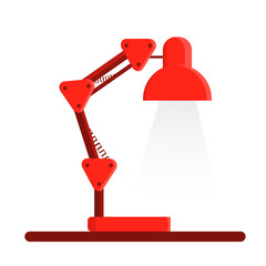 Vector illustration of a learning lamp, icon flat design