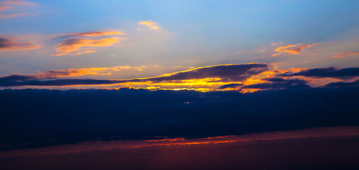 Sunset in the sky