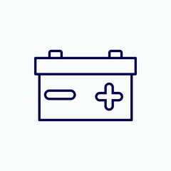 Outline accumulator icon.Accumulator vector illustration. Symbol for web and mobile