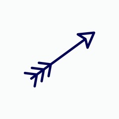 Outline acrher arrow icon.Acrher arrow vector illustration. Symbol for web and mobile