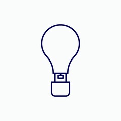 Outline air balloon icon.Air balloon vector illustration. Symbol for web and mobile