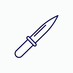Outline arm knife icon.Arm knife vector illustration. Symbol for web and mobile
