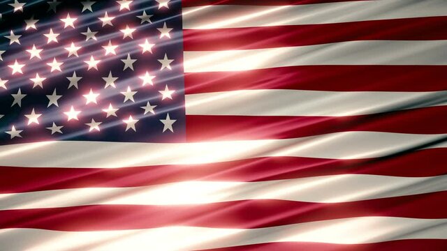 USA stars stripes waving american flag