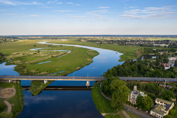Gorzow Wielkopolski city Poland Aerial drone photo