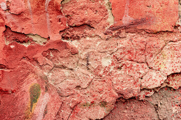 Pink cement wall texture for background and design art work