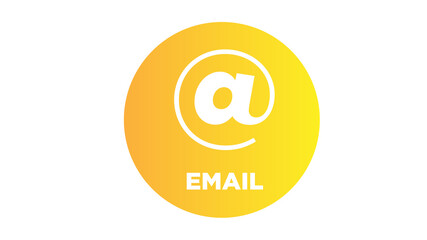 email icon in black on an isolated white background