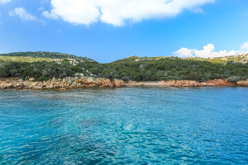 La Maddalena beach, Sardinian Emerald Coast, Italy.