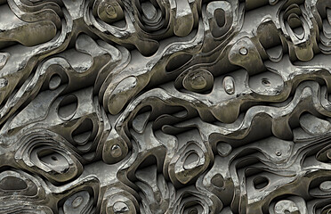 abstract futuristic metal steel art wallpaper