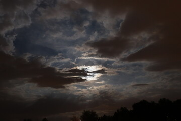storm clouds at night